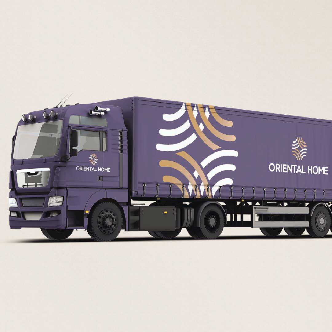 Oriental-Home-truck-textile-Branding-logo-talks