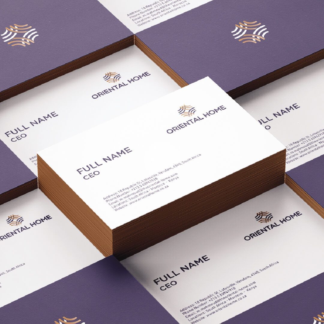 Oriental-Home-business-cards-textile-Branding-logo-talks